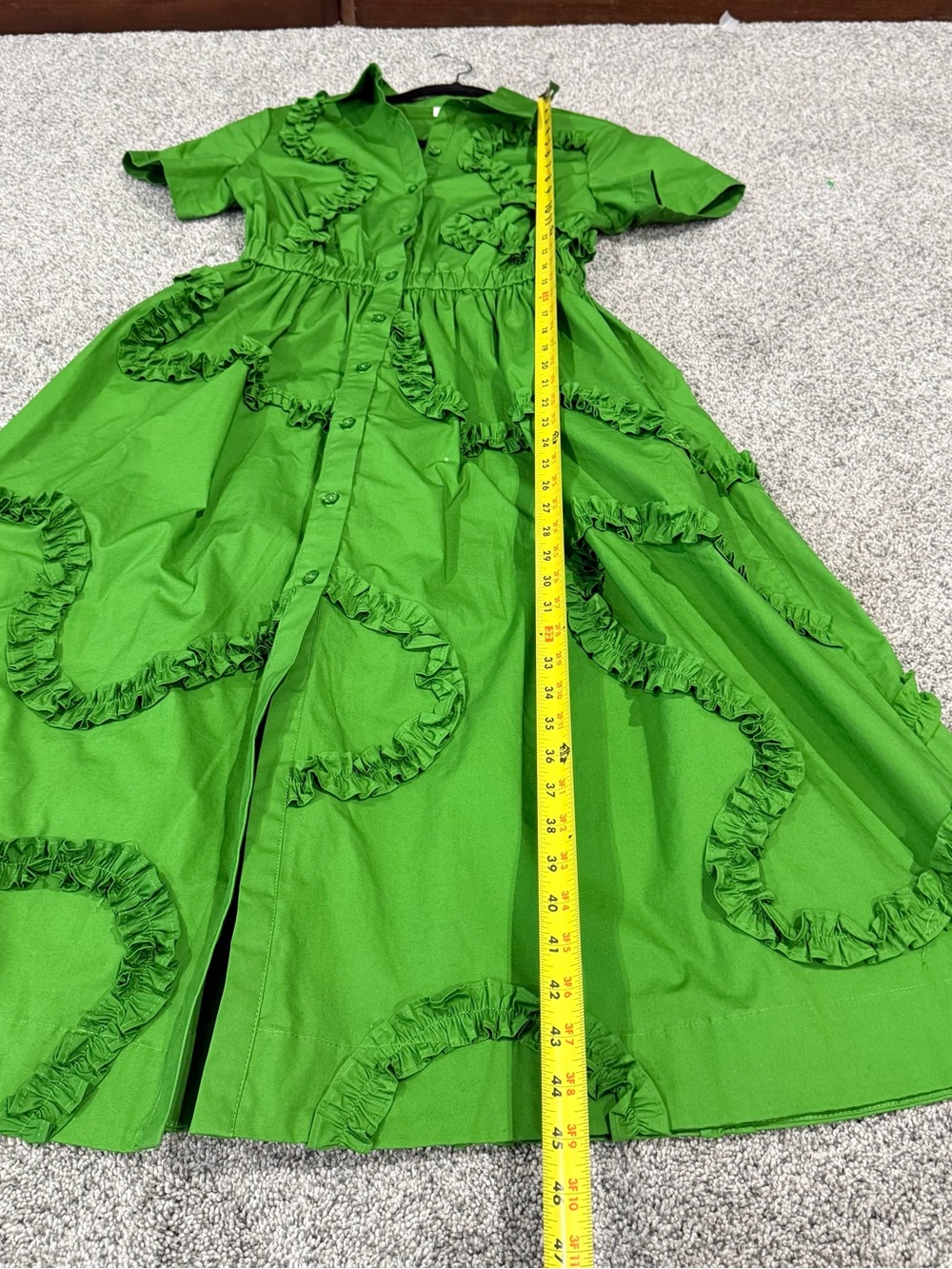 Women's Ribbon Short Sleeve Midi Shirtdress Kate Spade Target Green Women’s XS - Picture 5 of 12